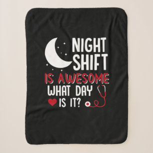 Manta Sherpa Nurse Gift Night Shift Is Awesome