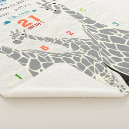 Manta Sherpa Nursery Jungle Giraffe Familia Niño Niño Nacido