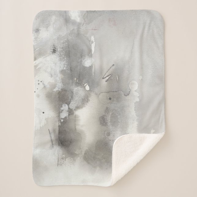 Manta Sherpa Objetos místicos - Gris (Anverso)