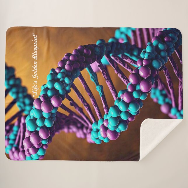 Manta Sherpa "Obra Maestra Molecular" (Anverso (horizontal))