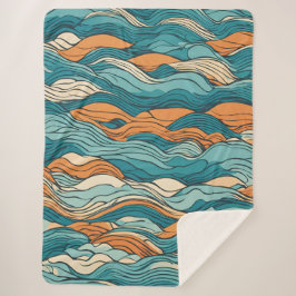 Manta Sherpa Ocean Currents: Stylized Wave Pattern