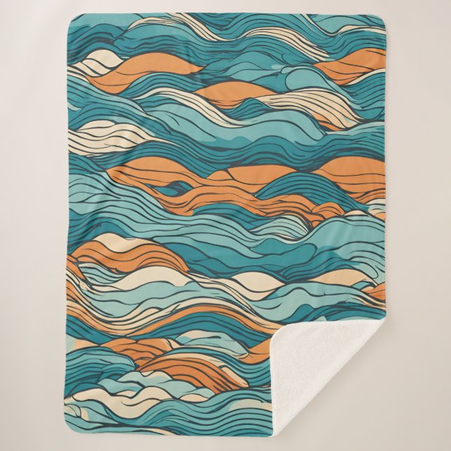 Manta Sherpa Ocean Currents: Stylized Wave Pattern (Anverso)