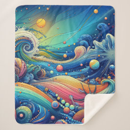 Manta Sherpa Ocean Lover Artístico