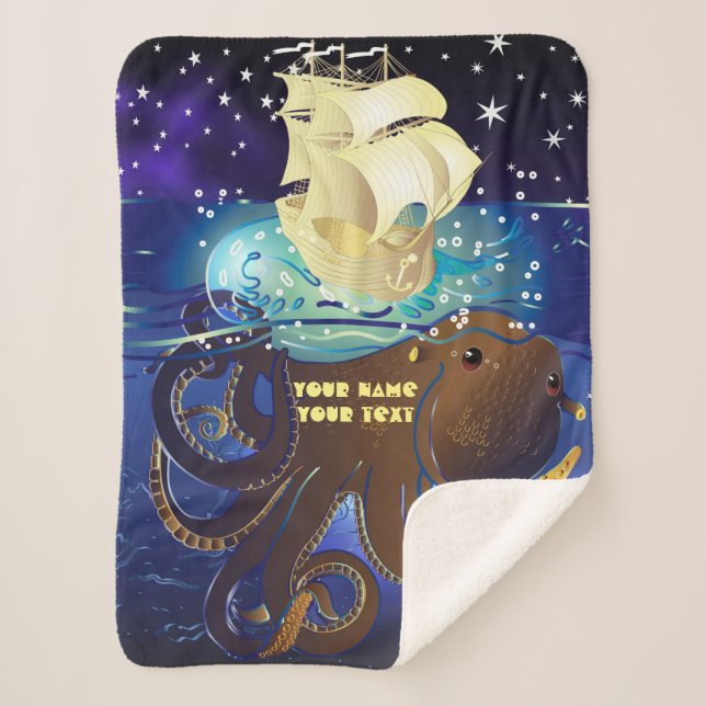 Manta Sherpa Octopus Enorme y Caravella (Anverso)