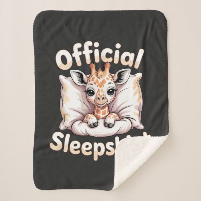 Manta Sherpa  Official Sleepshirt Giraffe (Anverso)