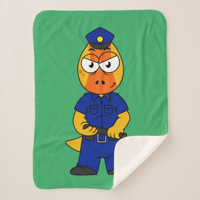 Manta Sherpa Oficial de Policía de Pachycephalosaurus. (Anverso)