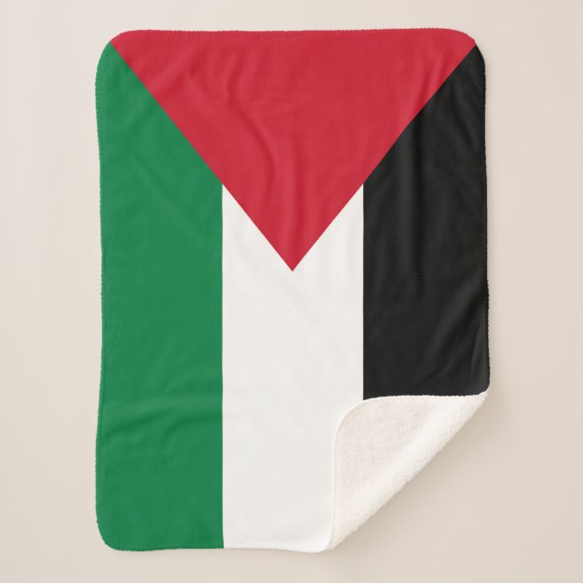 Manta Sherpa oficialmente bandera del Estado de Palestina (Anverso)