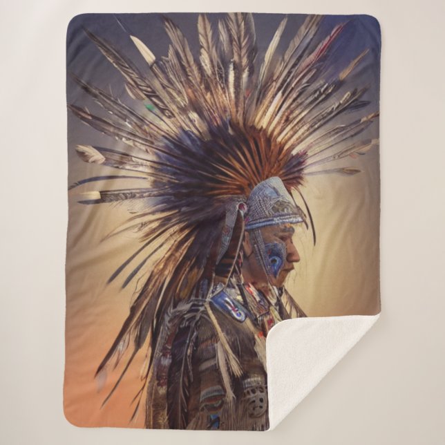 Manta Sherpa Ojibwe Sherpa Blanket (Anverso)
