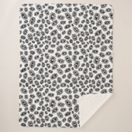 Manta Sherpa Ojos torrenciales blancos