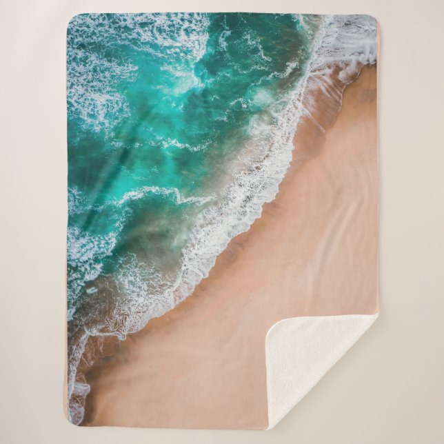 Manta Sherpa Olas en la playa de Sandy (Anverso)