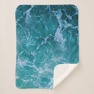 Manta Sherpa Olas profundas del océano azul