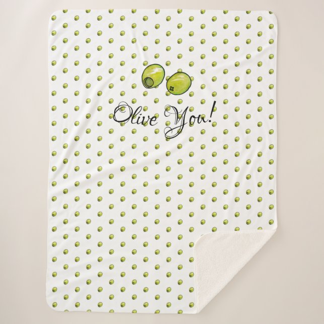 Manta Sherpa Oliva (Anverso)