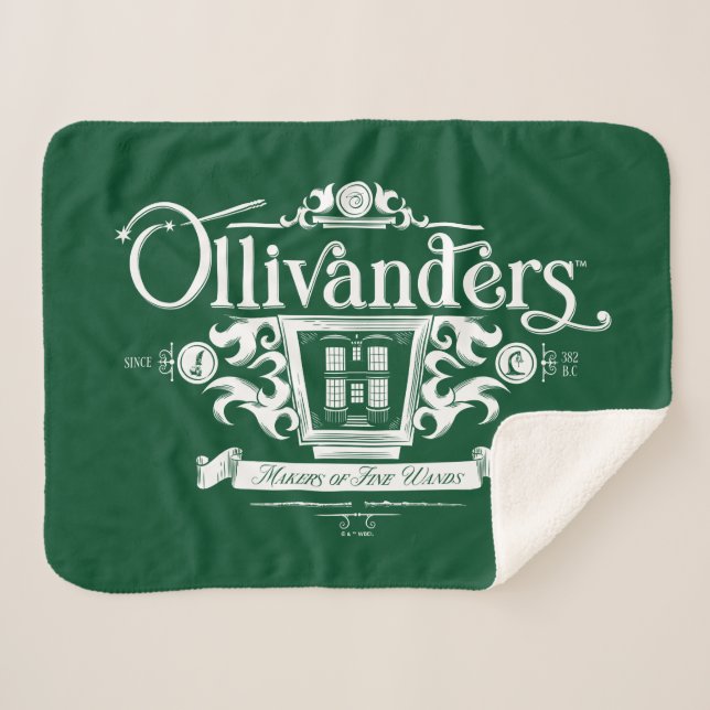 Manta Sherpa OLIVANDERS™ Fabricantes de Varitas Finas (Anverso (horizontal))