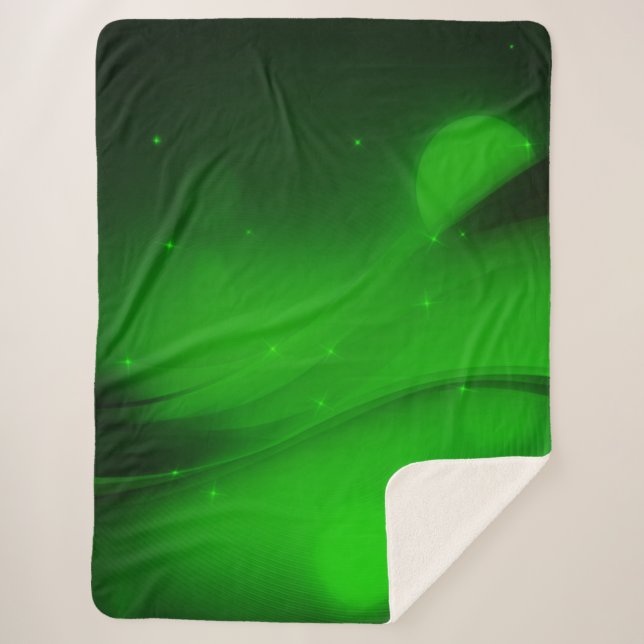 Manta Sherpa Onda Esmeralda (Anverso)