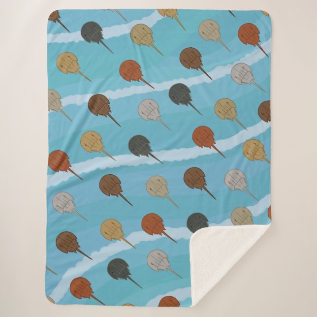 Manta Sherpa Ondas oceánicas de cangrejo de herradura (Anverso)