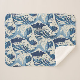 Manta Sherpa Ondas Vintage