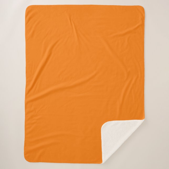 Manta Sherpa Orange Color (Anverso)