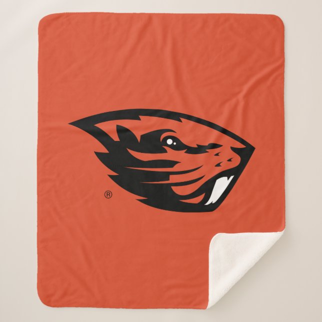 Manta Sherpa Oregon State Beavers | Cabeza de castor (Anverso)