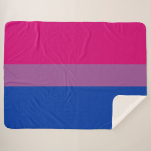 Manta Sherpa Orgullo bisexual (Bandera Bi)