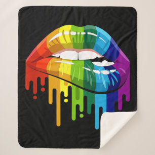 Manta Sherpa Orgullo gay LGBT por el arco iris