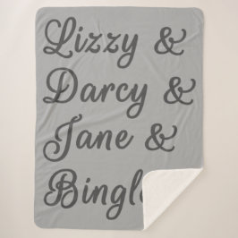 Manta Sherpa Orgullo y prejuicio Parejas I