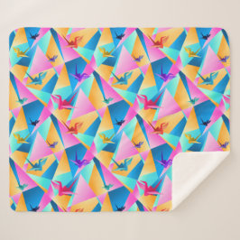 Manta Sherpa Origami Kaleidoscope