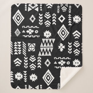 Manta Sherpa Origen étnico tribal. Geomet primitivo y elegante