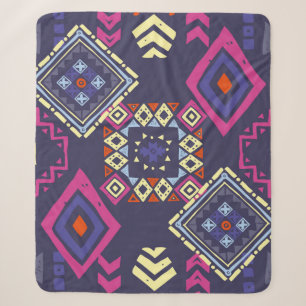 Manta Sherpa Origen étnico tribal. Geomet primitivo y elegante