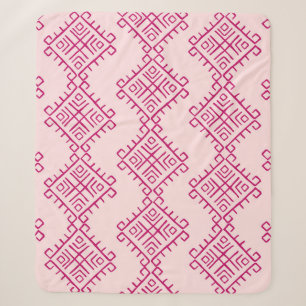 Manta Sherpa Origen tribal: abstracto decorativo vintage.