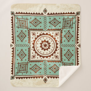 Manta Sherpa Ornamento étnico