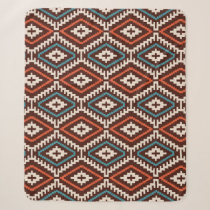 Manta Sherpa Ornamento étnico bohemio inmaculado
