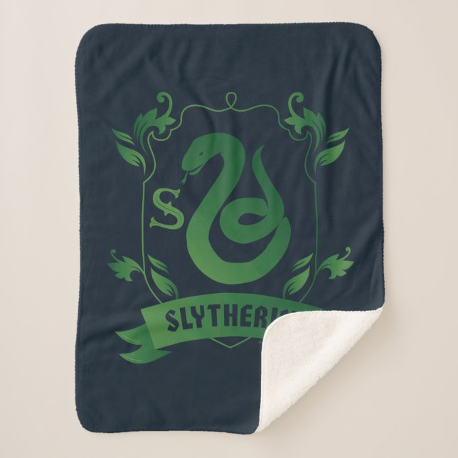 Manta Sherpa Ornate SLYTHERIN™ House Escudo (Anverso)