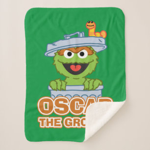 Manta Sherpa Oscar al estilo clásico de Grouch