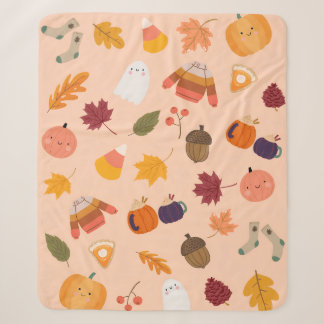 Manta Sherpa Otoño Adorable