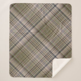 Manta Sherpa Otoño de hierba marrón y aceitunas de verduras