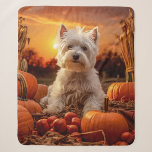 Manta Sherpa Otoño Westie