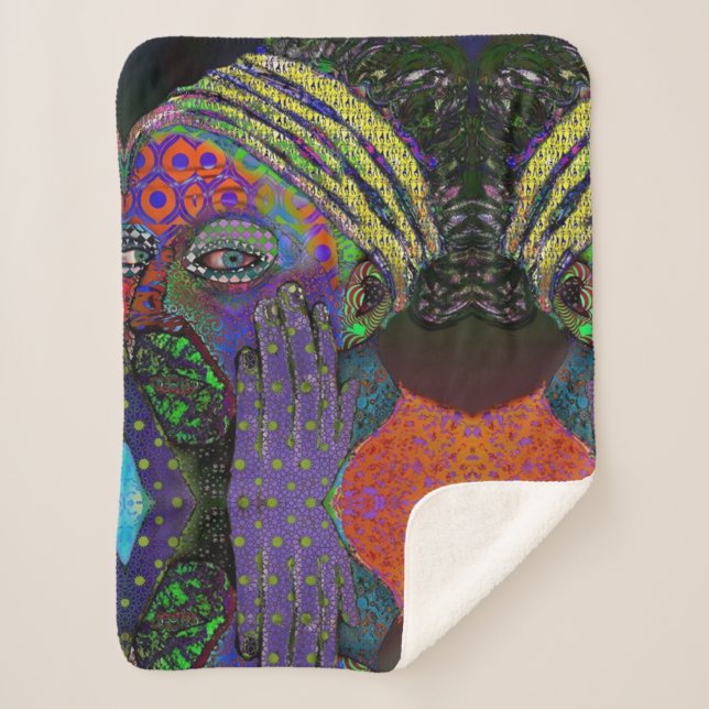 Manta Sherpa otro chica con una perla (Anverso)