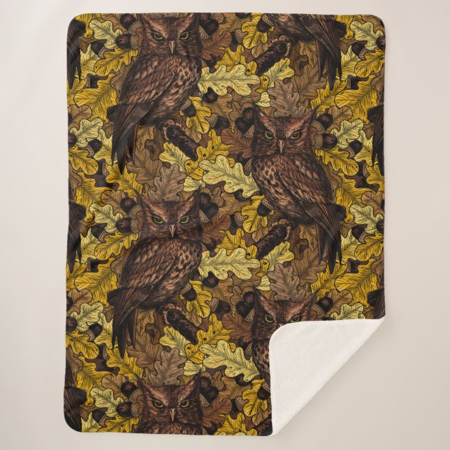 Manta Sherpa Ovejas de otoño (Anverso)