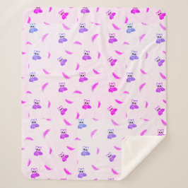 Manta Sherpa Owl & Feather