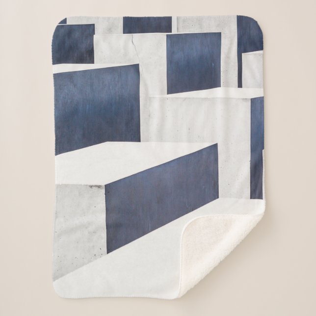 Manta Sherpa Pabellones de hormigón blanco (Anverso)