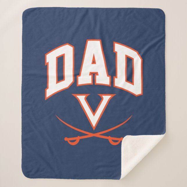Manta Sherpa Padre de Virginia Cavaliers (Anverso)