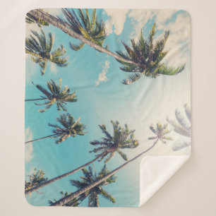 Manta Sherpa Paisaje de playa tropical de tranquilidad