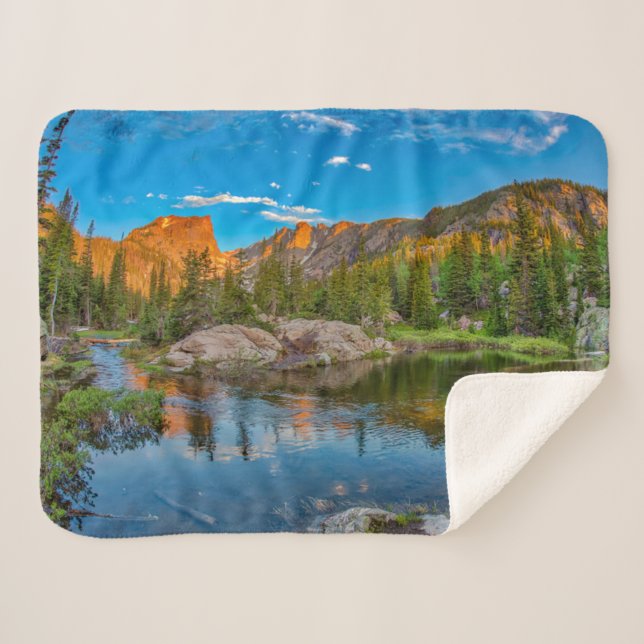 Manta Sherpa Paisaje del Lago Dream (Anverso (horizontal))