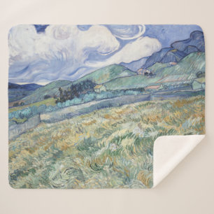 Manta Sherpa Paisaje detrás de Saint-Paul Vincent van Gogh