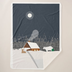 Manta Sherpa Paisaje invernal