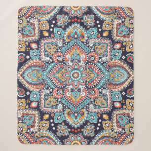 Manta Sherpa Paisley indio: Patrón de Mandala étnica