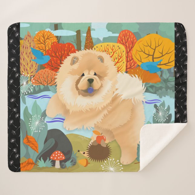 MANTA SHERPA PÁJAROS DE LA FELICIDAD (Anverso (horizontal))