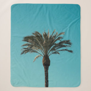 Manta Sherpa Palmera verde