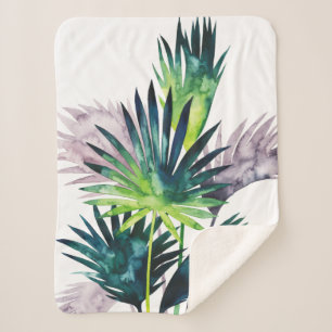 Manta Sherpa Palmeras alumbradas- Pisos de palma