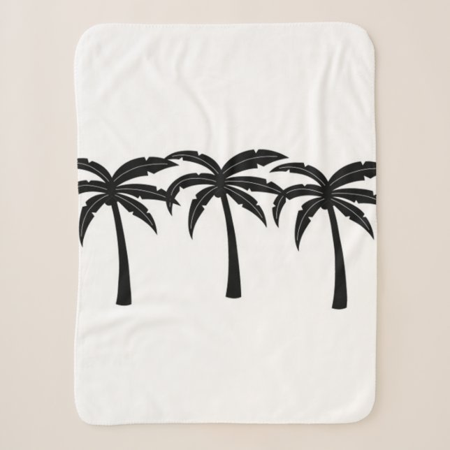 Manta Sherpa Palmeras Tropicales (Anverso)
